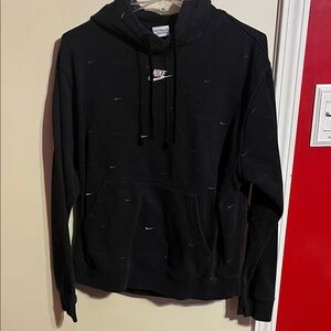 Nike Black Hoodie with Multicolor Accents